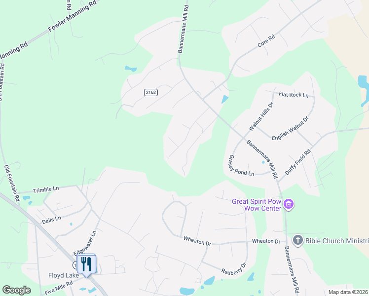 map of restaurants, bars, coffee shops, grocery stores, and more near 113-115 Grassy Meadow Drive in Richlands