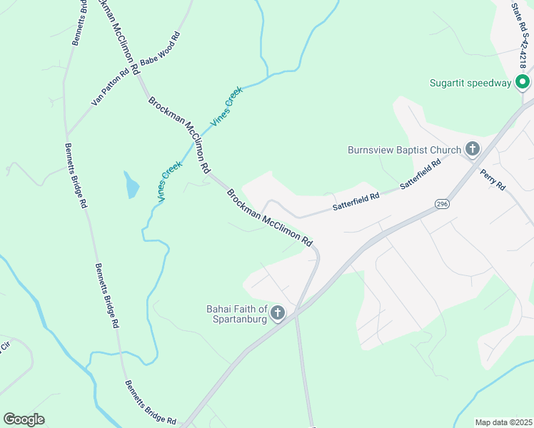 map of restaurants, bars, coffee shops, grocery stores, and more near 1704 Brockman McClimon Road in Greer