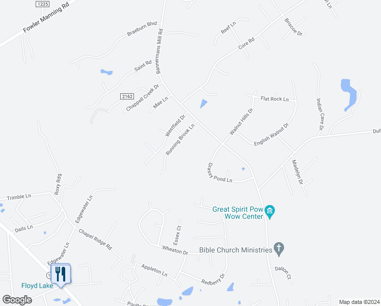 map of restaurants, bars, coffee shops, grocery stores, and more near 109 Grassy Meadow Drive in Richlands