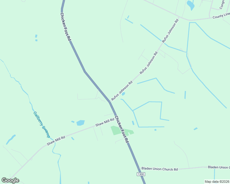 map of restaurants, bars, coffee shops, grocery stores, and more near 7820 Rufus Johnson Road in Fayetteville