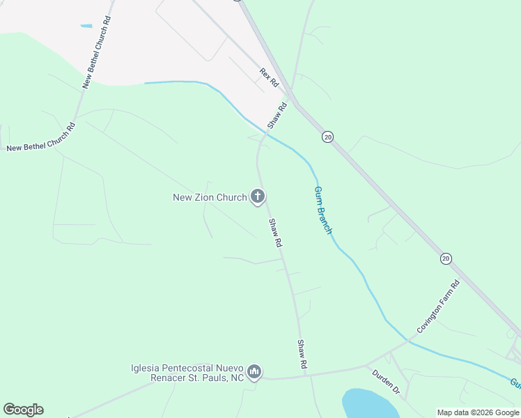 map of restaurants, bars, coffee shops, grocery stores, and more near 625 Shaw Road in Saint Pauls