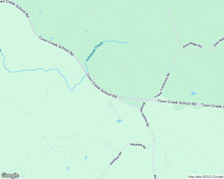 map of restaurants, bars, coffee shops, grocery stores, and more near 2987 Town Creek School Road in Blairsville