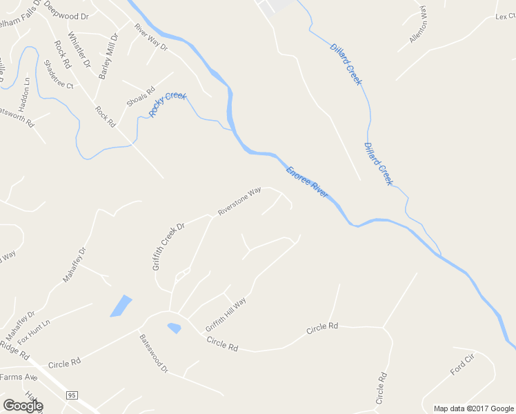 map of restaurants, bars, coffee shops, grocery stores, and more near 18 Riverbanks Court in Greer