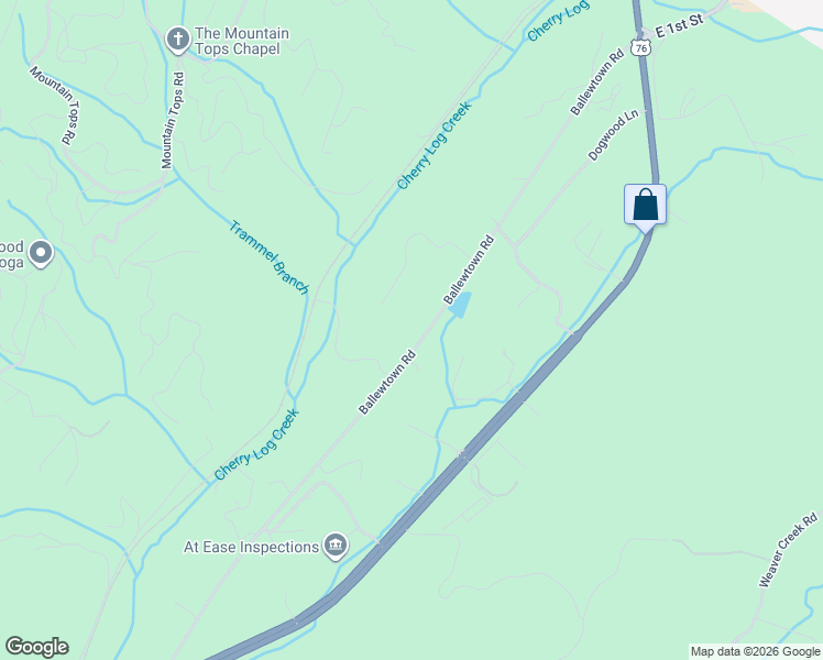 map of restaurants, bars, coffee shops, grocery stores, and more near 951 Ballewtown Road in Blue Ridge