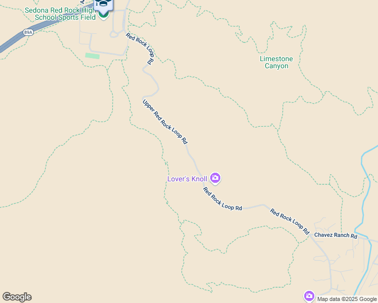 map of restaurants, bars, coffee shops, grocery stores, and more near 1891 Upper Red Rock Loop Road in Sedona