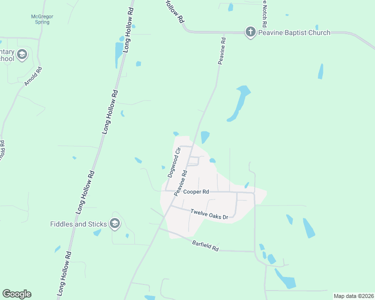 map of restaurants, bars, coffee shops, grocery stores, and more near 7 Dogwood Circle in Rock Spring