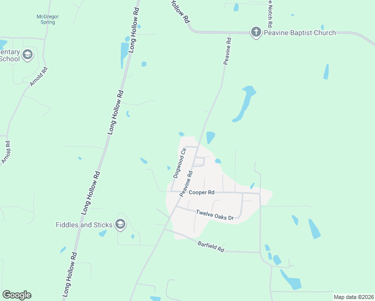 map of restaurants, bars, coffee shops, grocery stores, and more near 7 Dogwood Circle in Rock Spring