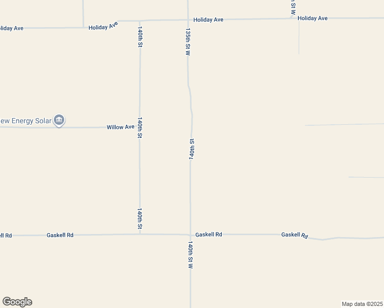 map of restaurants, bars, coffee shops, grocery stores, and more near 140th Street in Kern County