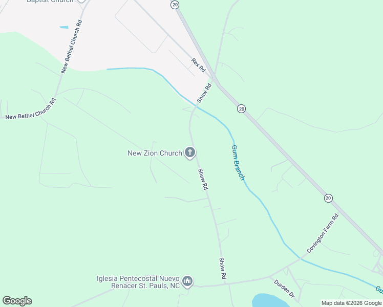 map of restaurants, bars, coffee shops, grocery stores, and more near 625 Shaw Road in Saint Pauls