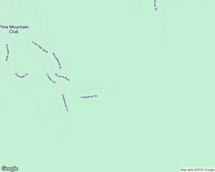 map of restaurants, bars, coffee shops, grocery stores, and more near 1316 Linden Drive in Pine Mountain Club