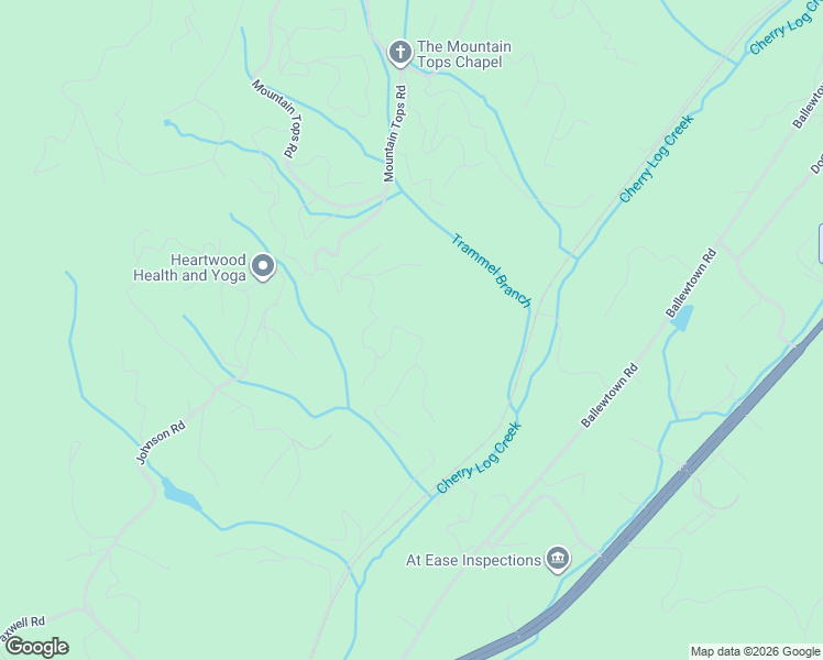 map of restaurants, bars, coffee shops, grocery stores, and more near 402 South Dream Catcher in Blue Ridge