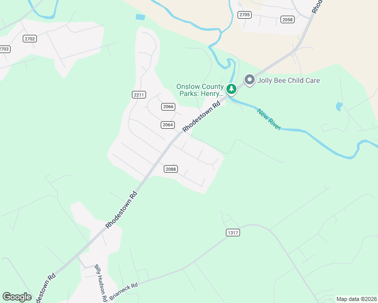 map of restaurants, bars, coffee shops, grocery stores, and more near 109 Rainmaker Drive in Jacksonville