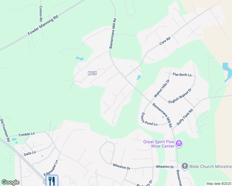map of restaurants, bars, coffee shops, grocery stores, and more near 400 Crestmont Court in Richlands