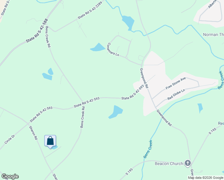 map of restaurants, bars, coffee shops, grocery stores, and more near 224 State Road S-42-593 in Woodruff