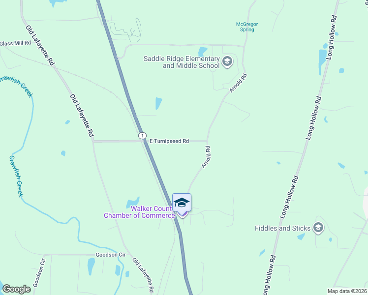 map of restaurants, bars, coffee shops, grocery stores, and more near 226 East Turnipseed Road in Rock Spring