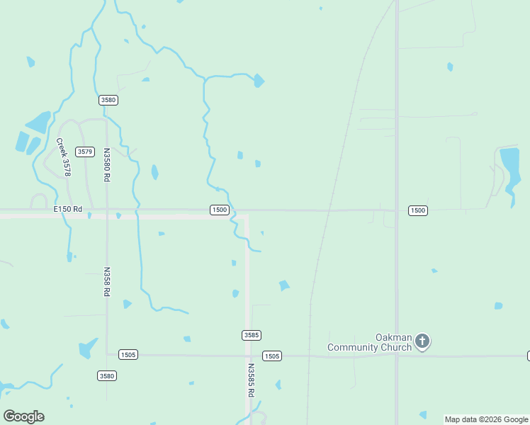 map of restaurants, bars, coffee shops, grocery stores, and more near 18521 1500 in Ada