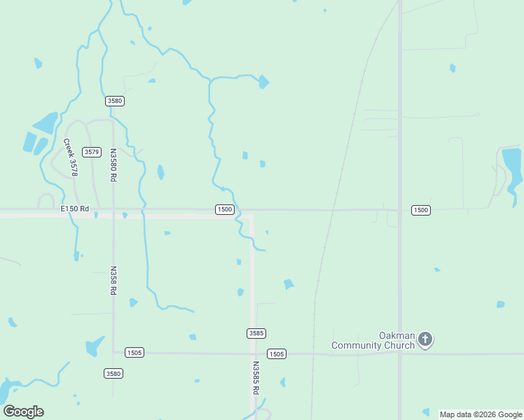 map of restaurants, bars, coffee shops, grocery stores, and more near 18521 1500 in Ada