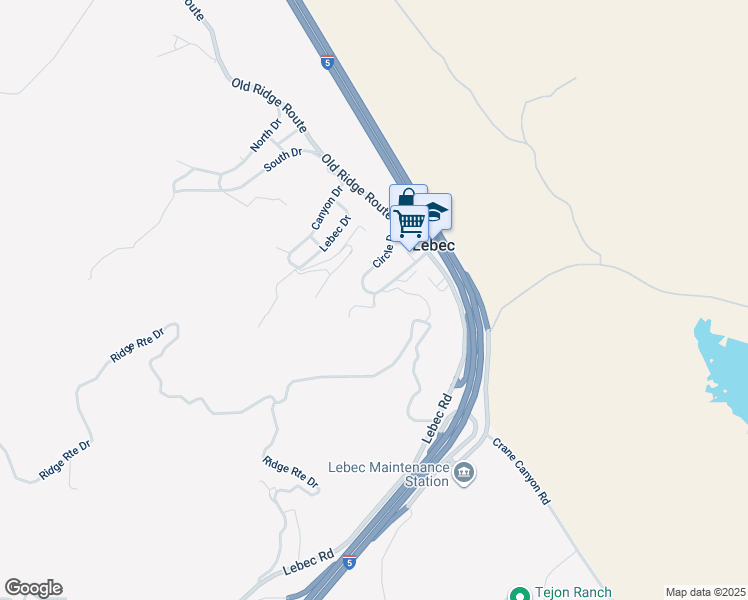 map of restaurants, bars, coffee shops, grocery stores, and more near Hatch Street in Lebec