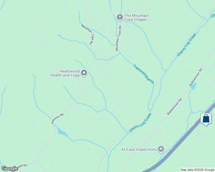 map of restaurants, bars, coffee shops, grocery stores, and more near 148 South Dream Catcher in Blue Ridge