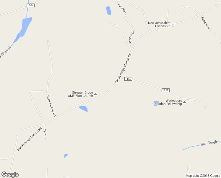 map of restaurants, bars, coffee shops, grocery stores, and more near 2171 Sandy Ridge Church Road in Morven