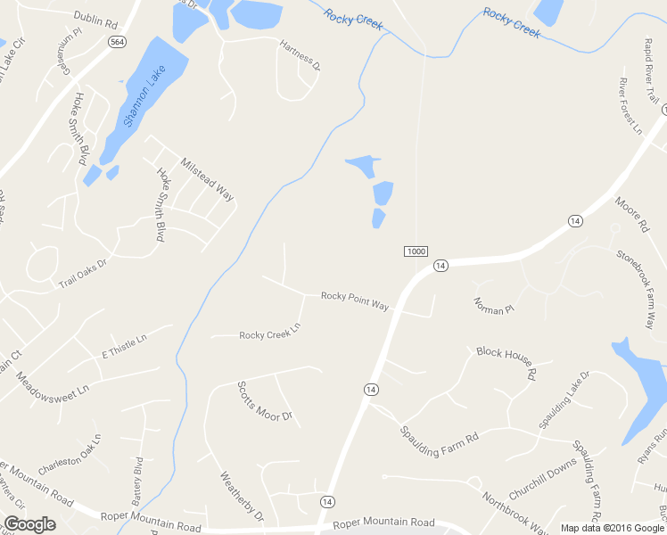 map of restaurants, bars, coffee shops, grocery stores, and more near 20 Rocky Point Way in Greenville