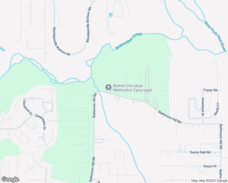 map of restaurants, bars, coffee shops, grocery stores, and more near 476 Baltimore Hill Road in Huntsville