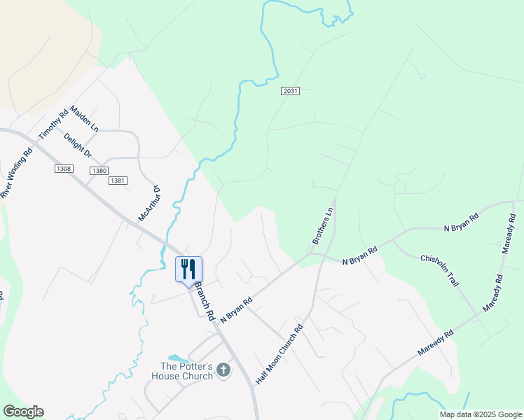 map of restaurants, bars, coffee shops, grocery stores, and more near 124 Meadow Trail in Jacksonville