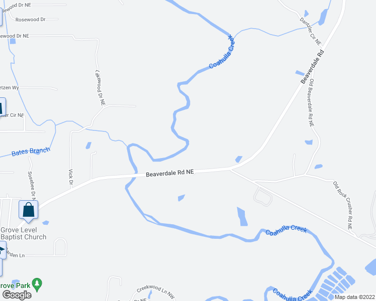 map of restaurants, bars, coffee shops, grocery stores, and more near 401 Beaverdale Road Northeast in Dalton