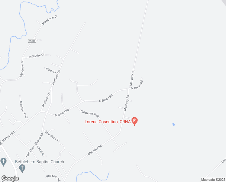 map of restaurants, bars, coffee shops, grocery stores, and more near 1289 North Bryan Road in Jacksonville