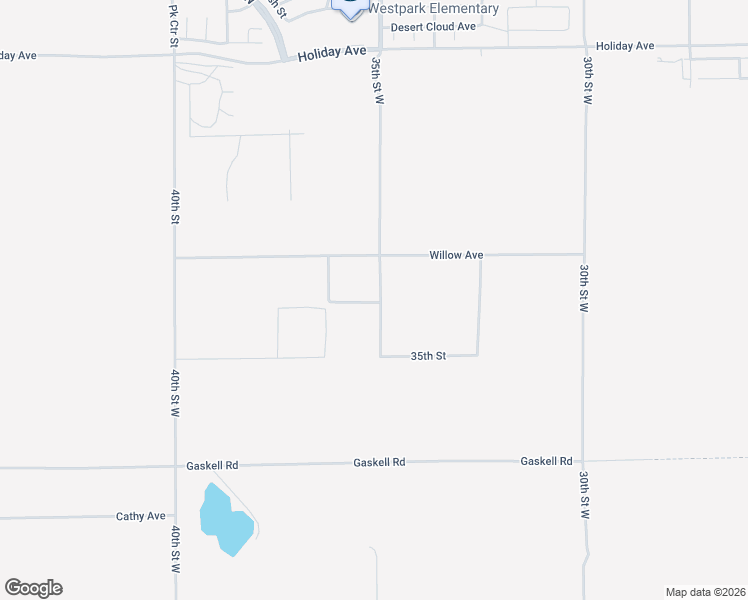 map of restaurants, bars, coffee shops, grocery stores, and more near 35th Street West in Rosamond