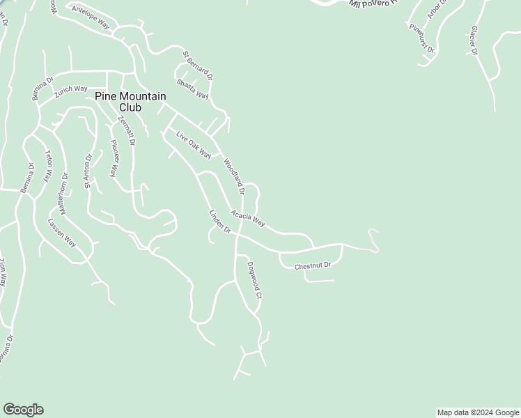 map of restaurants, bars, coffee shops, grocery stores, and more near 1808 Poplar Way in Frazier Park