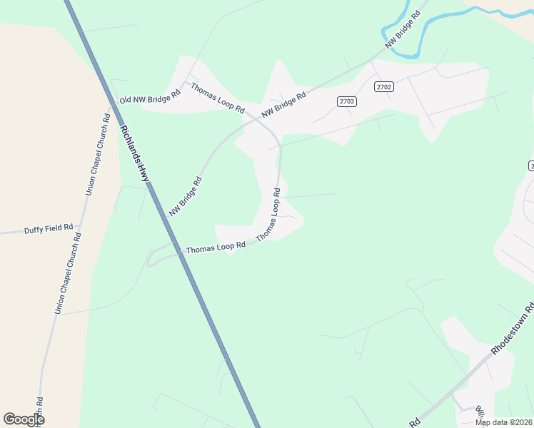 map of restaurants, bars, coffee shops, grocery stores, and more near 165-171 Thomas Loop Rd in Jacksonville