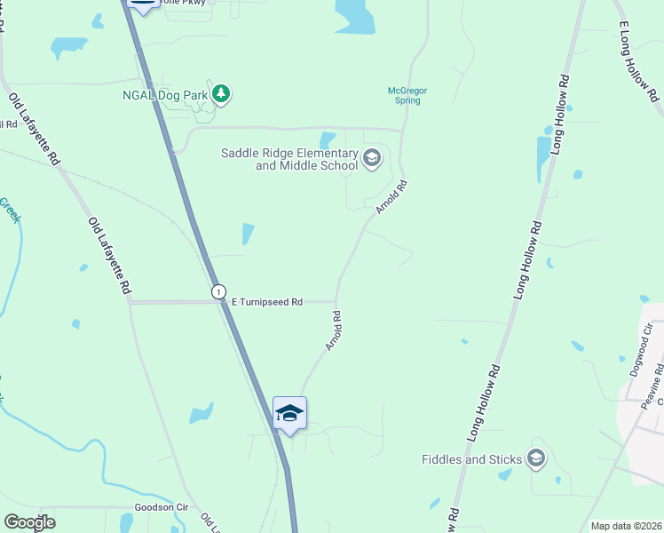 map of restaurants, bars, coffee shops, grocery stores, and more near 942 Arnold Road in Rock Spring