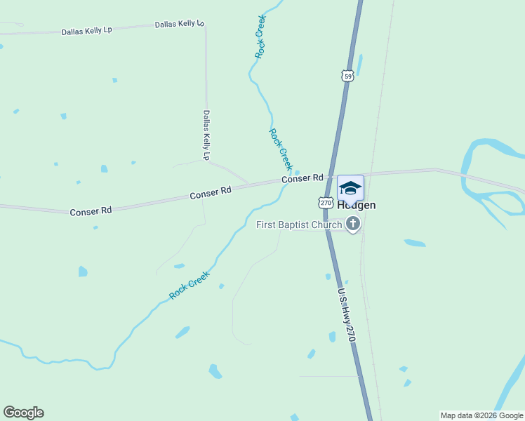 map of restaurants, bars, coffee shops, grocery stores, and more near 20601 Conser Road in Heavener