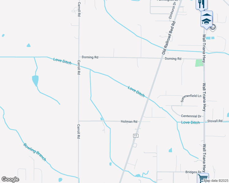 map of restaurants, bars, coffee shops, grocery stores, and more near in Harvest