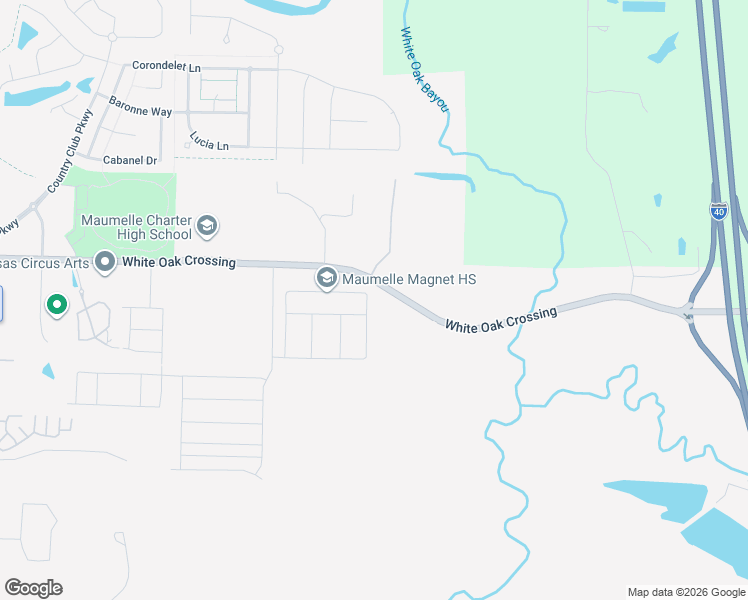 map of restaurants, bars, coffee shops, grocery stores, and more near 11115 Short Marche Road in Maumelle