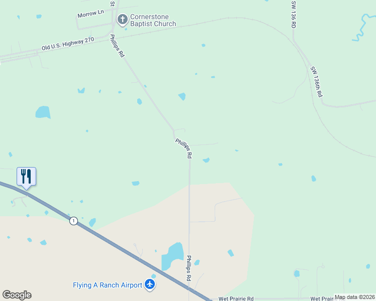 map of restaurants, bars, coffee shops, grocery stores, and more near 800 Phillips Road in Hartshorne