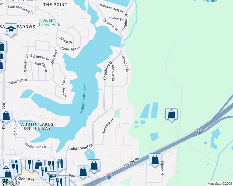 map of restaurants, bars, coffee shops, grocery stores, and more near 6 Shiloh Place in Sherwood