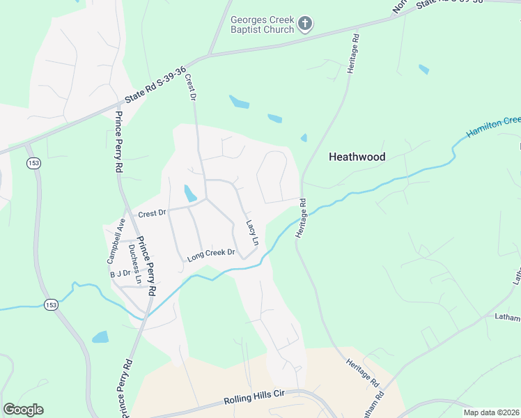 map of restaurants, bars, coffee shops, grocery stores, and more near 115 Heathwood Road in Easley