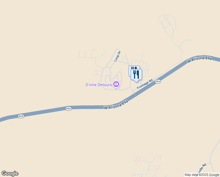 map of restaurants, bars, coffee shops, grocery stores, and more near 162 Sunset Hills Drive in Sedona