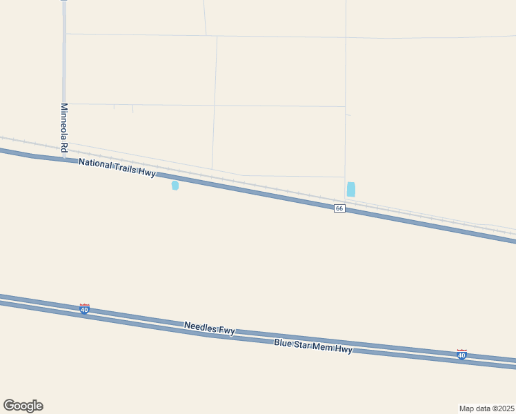 map of restaurants, bars, coffee shops, grocery stores, and more near 41455 National Trails Highway in Daggett