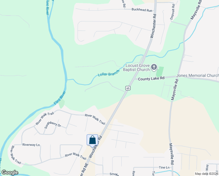 map of restaurants, bars, coffee shops, grocery stores, and more near 3257D Winchester Road in New Market