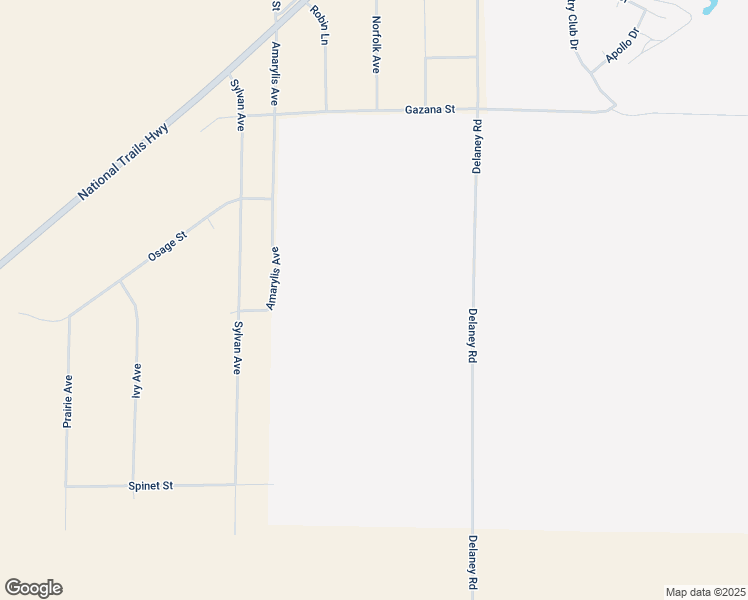map of restaurants, bars, coffee shops, grocery stores, and more near Delaney Road in Barstow