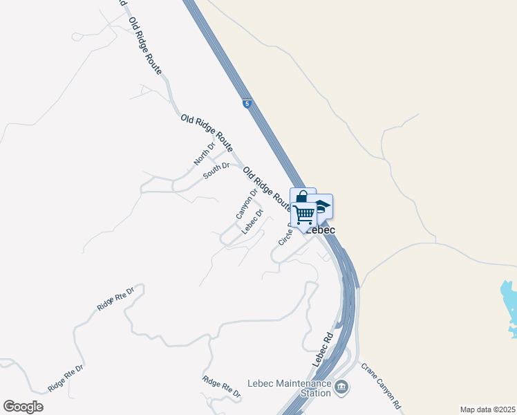 map of restaurants, bars, coffee shops, grocery stores, and more near 685 Lebec Drive in Lebec