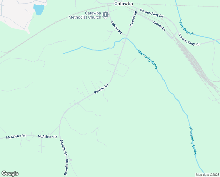 map of restaurants, bars, coffee shops, grocery stores, and more near 400 Rowells Road in Catawba