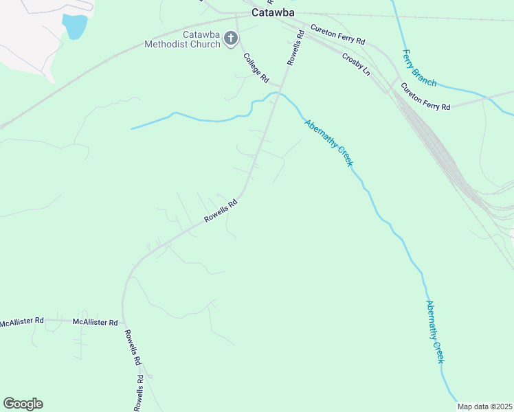 map of restaurants, bars, coffee shops, grocery stores, and more near 400 Rowells Road in Catawba
