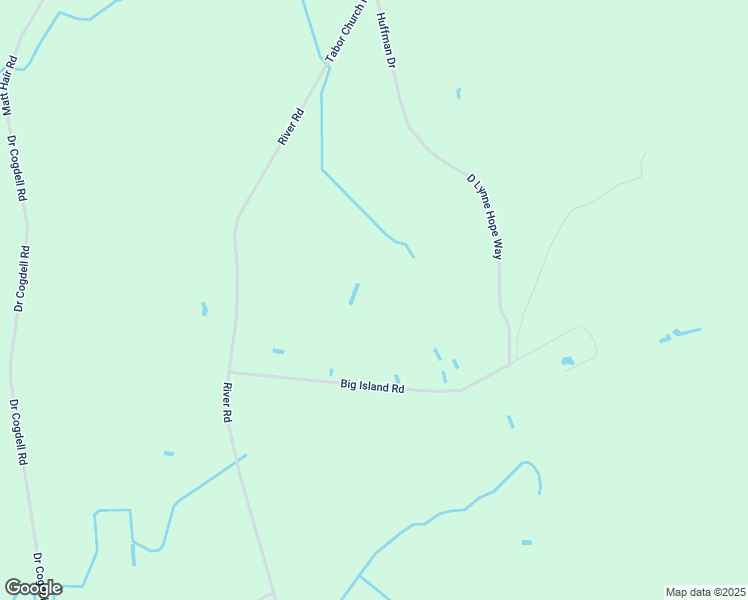 map of restaurants, bars, coffee shops, grocery stores, and more near 269 Big Island Road in White Oak