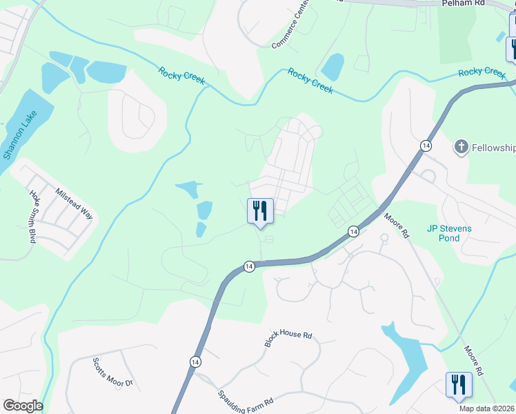 map of restaurants, bars, coffee shops, grocery stores, and more near 402 Renneson Drive in Greenville