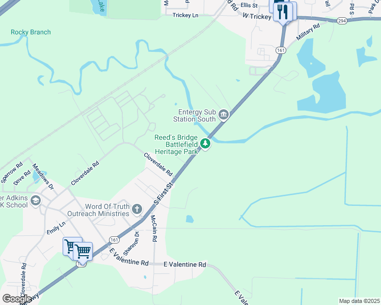 map of restaurants, bars, coffee shops, grocery stores, and more near 100 Lakeshore Drive in Jacksonville