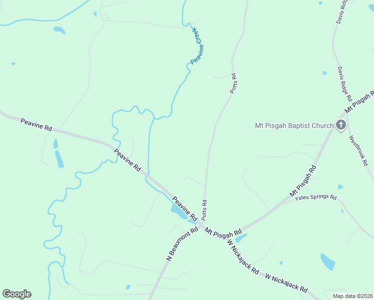 map of restaurants, bars, coffee shops, grocery stores, and more near 2488 Potts Road in Ringgold